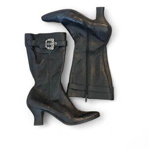 Vintage Y2K Victorian style whimsical witchy goth boots